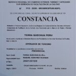 constancia gercetur 2026 terra quechua